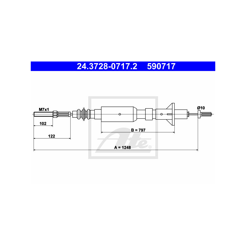 Cable d'embrayage ATE