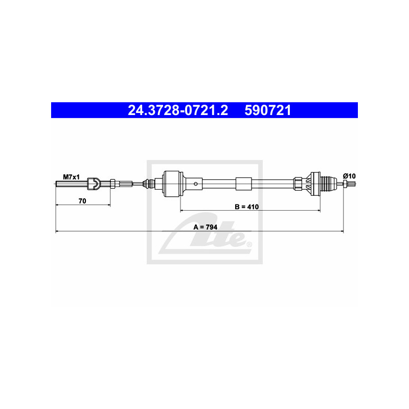 Cable d'embrayage ATE