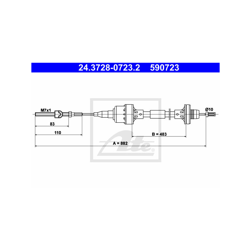 Cable d'embrayage ATE