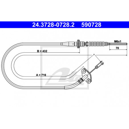 Cable d'embrayage ATE