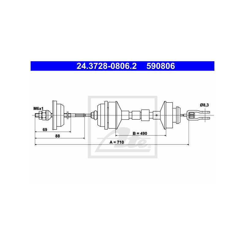 Cable d'embrayage ATE