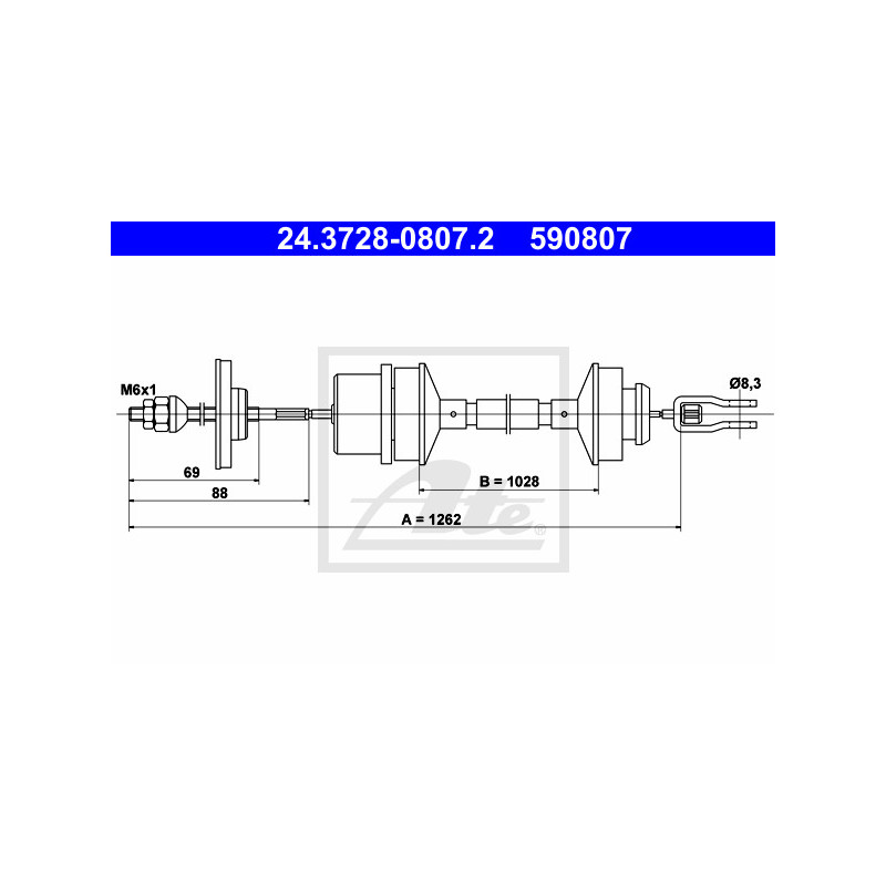 Cable d'embrayage ATE