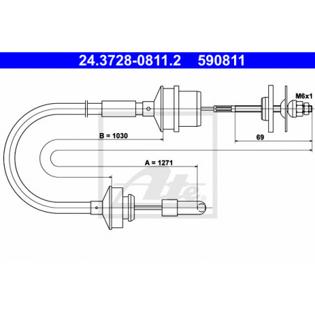 Cable d'embrayage ATE