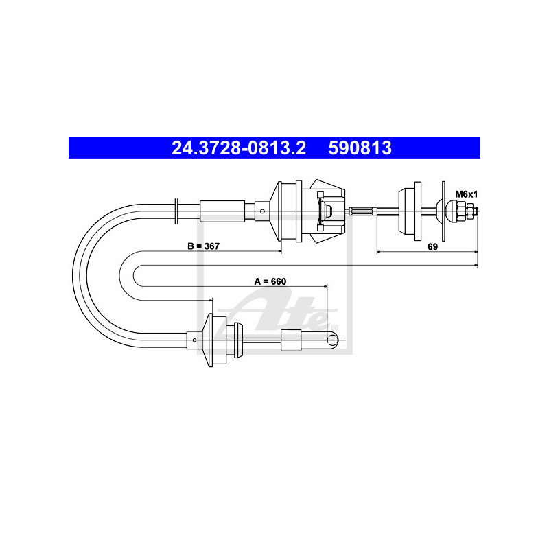 Cable d'embrayage ATE