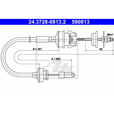 Cable d'embrayage ATE