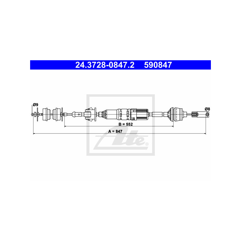 Cable d'embrayage ATE