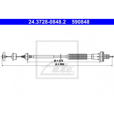 Cable d'embrayage ATE