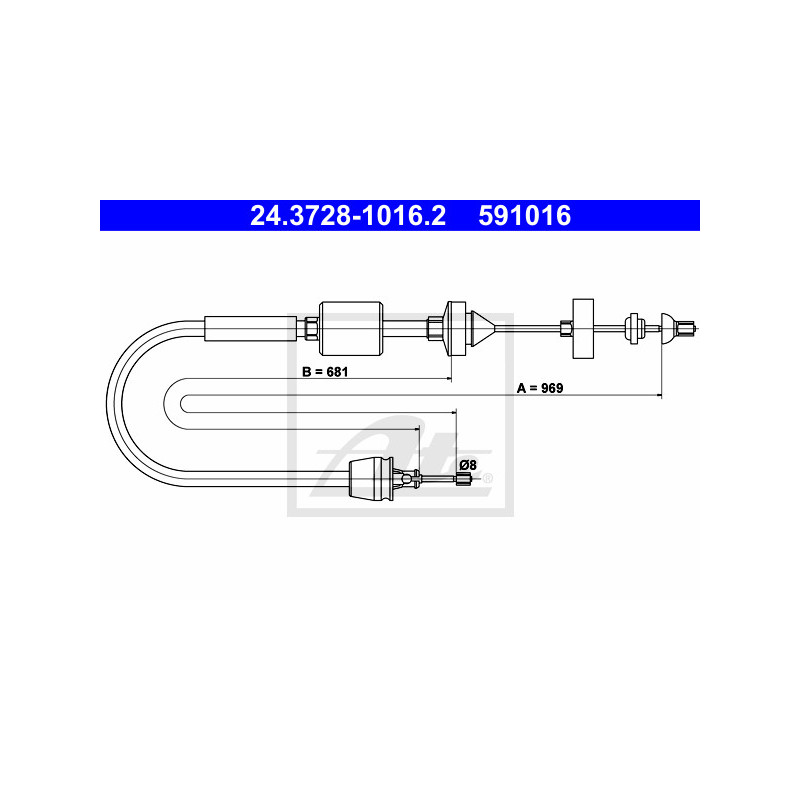 Cable d'embrayage ATE