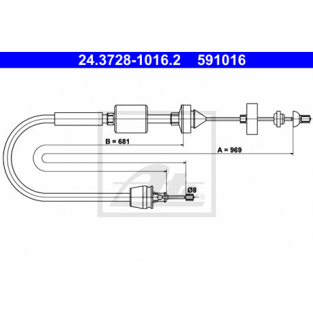 Cable d'embrayage ATE