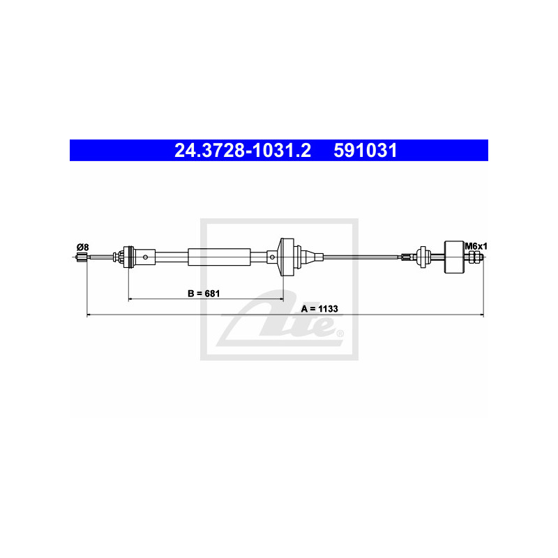 Cable d'embrayage ATE