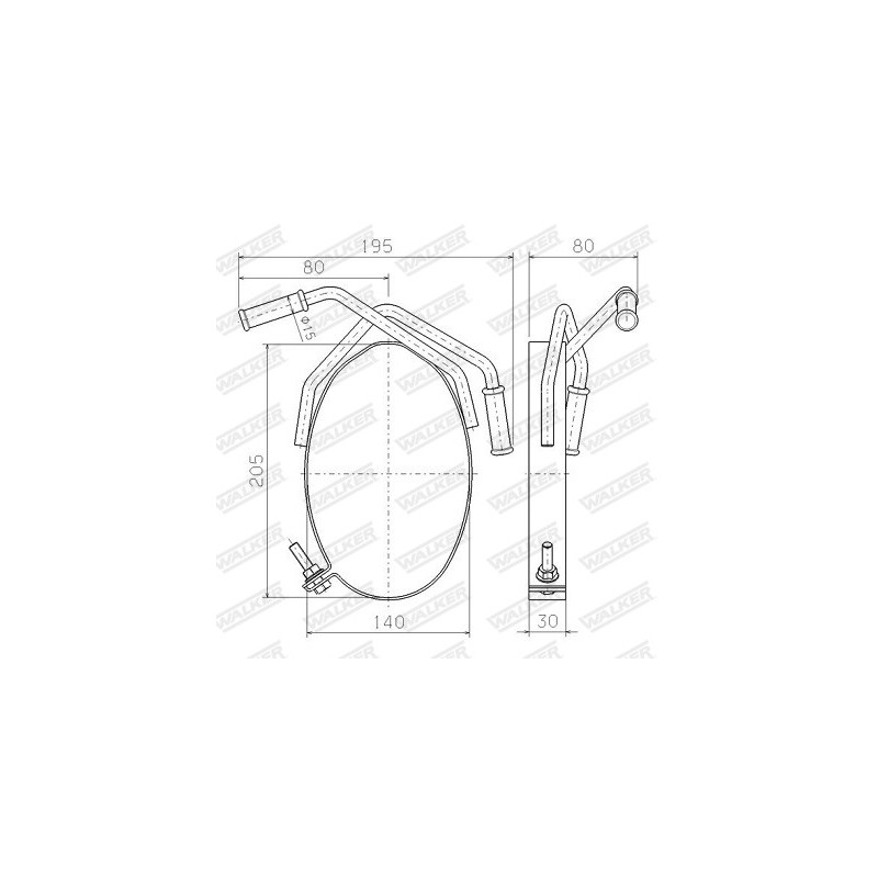 Silent bloc d'échappement WALKER