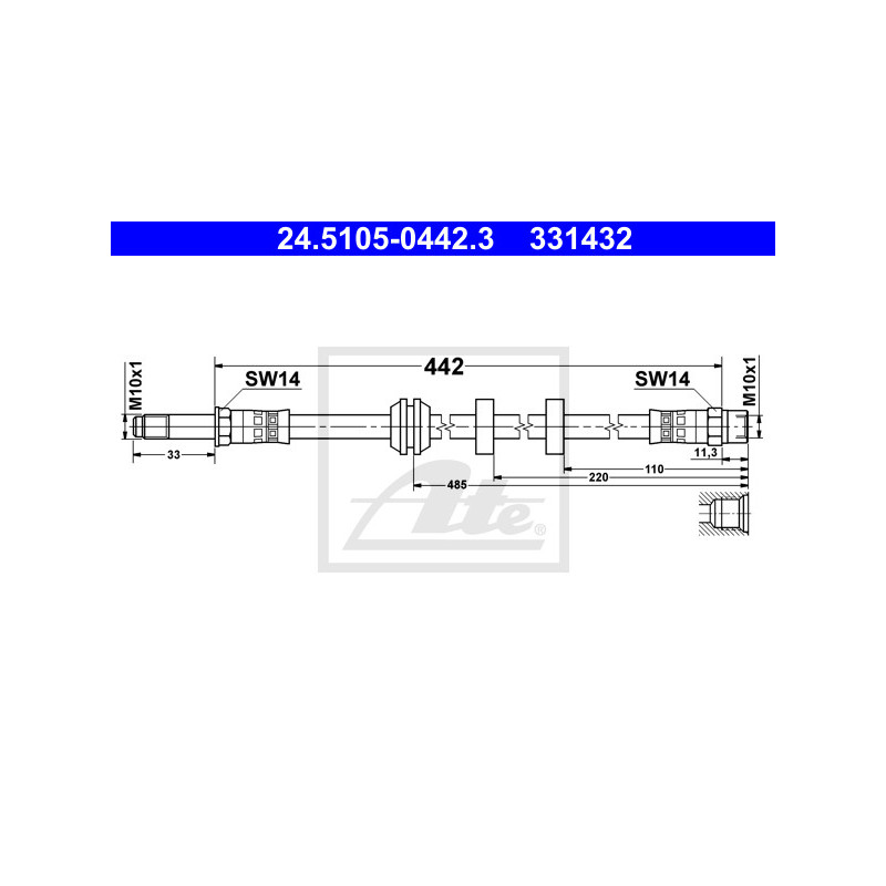 Flexible de frein ATE