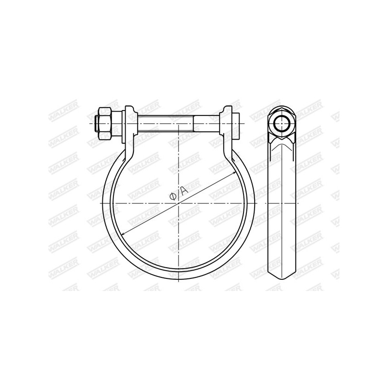 Pièce de serrage (échappement) WALKER