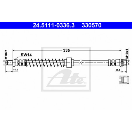 Flexible de frein ATE