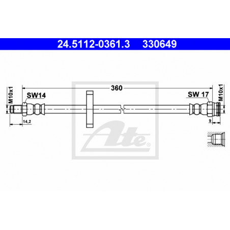 Flexible de frein ATE