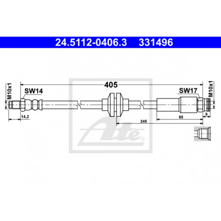 Flexible de frein ATE