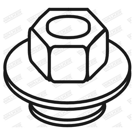 Écrou (collecteur des gaz...