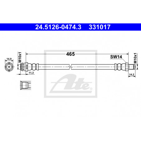 Flexible de frein ATE