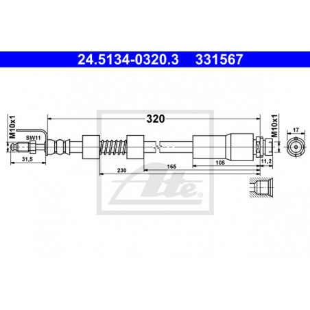 Flexible de frein ATE