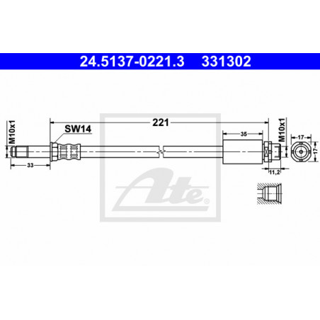 Flexible de frein ATE