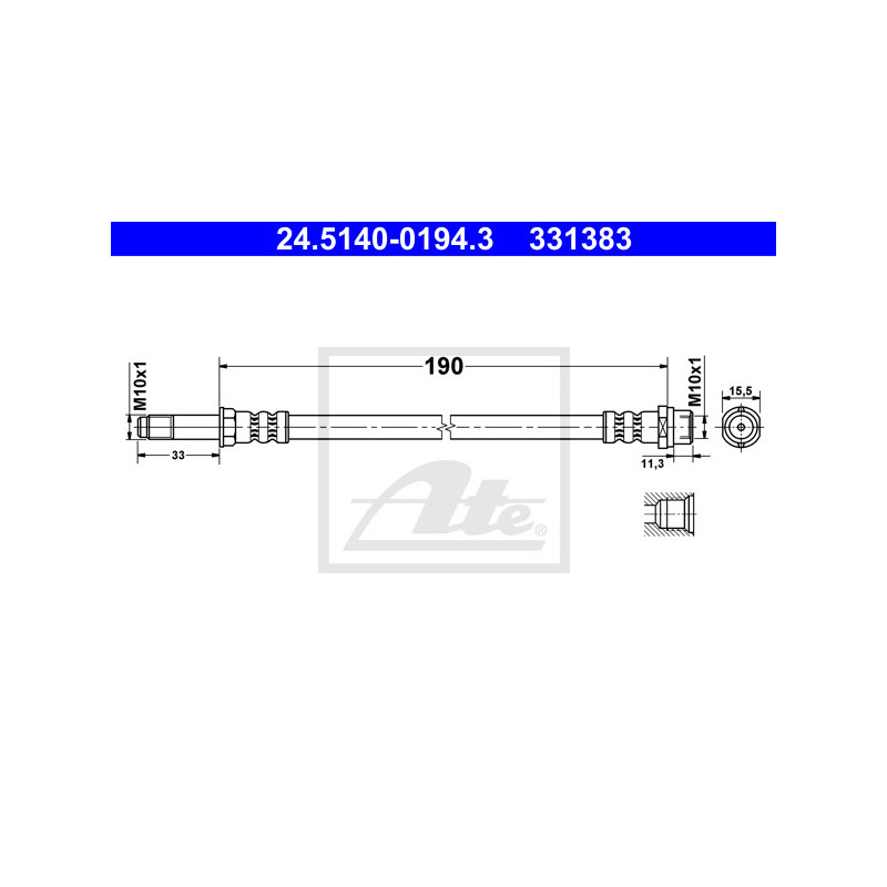 Flexible de frein ATE