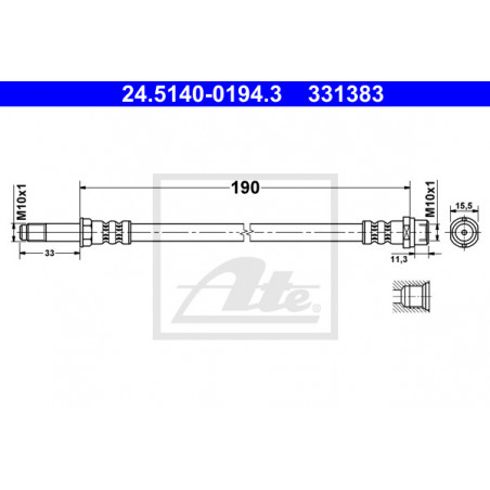 Flexible de frein ATE