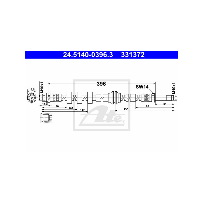 Flexible de frein ATE
