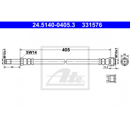 Flexible de frein ATE