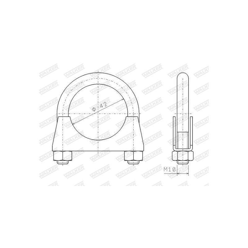 Pièce de serrage (échappement) WALKER