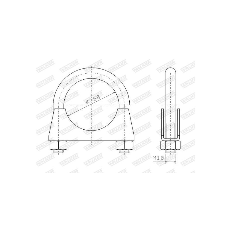 Pièce de serrage (échappement) WALKER