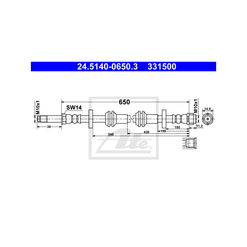 Flexible de frein ATE