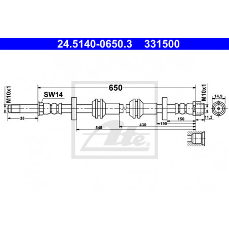 Flexible de frein ATE