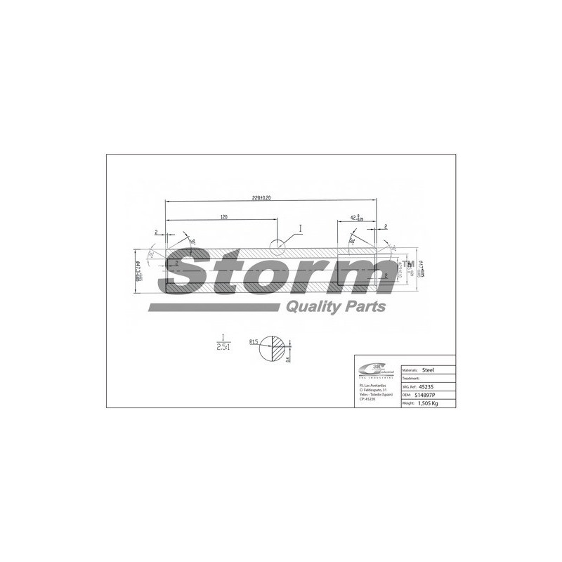 Suspension (jambe d'essieu) old STORM