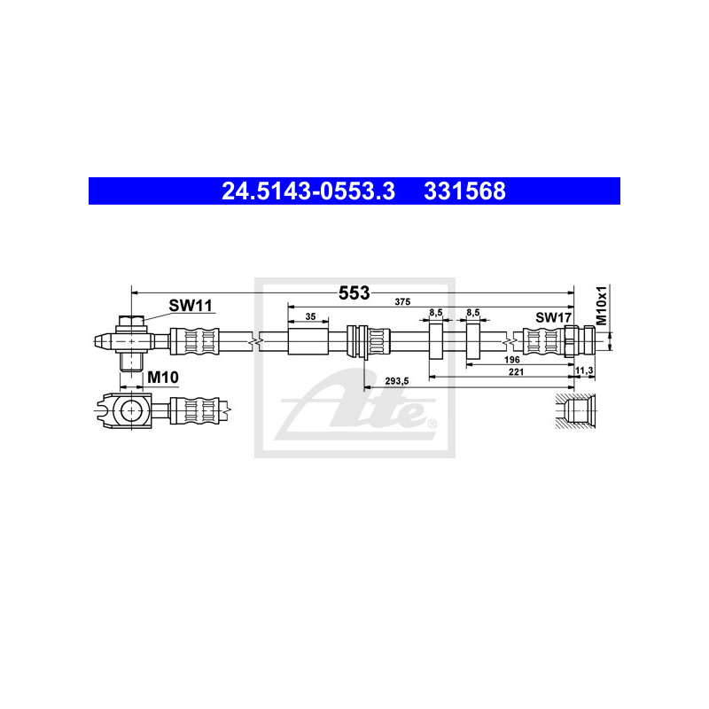 Flexible de frein ATE
