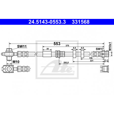 Flexible de frein ATE