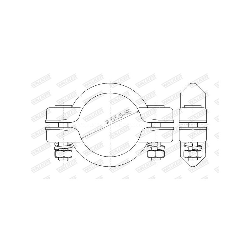 Pièce de serrage (échappement) WALKER