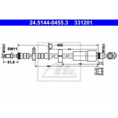 Flexible de frein ATE