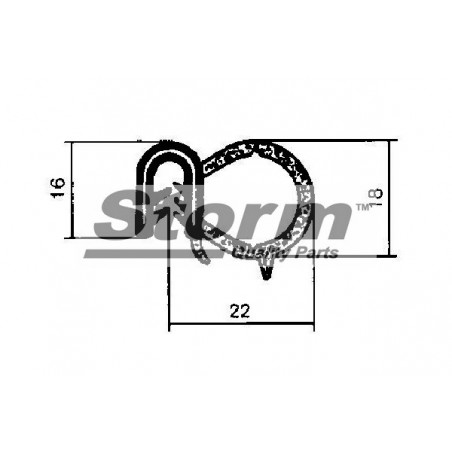 Joint d'étanchéité de porte STORM