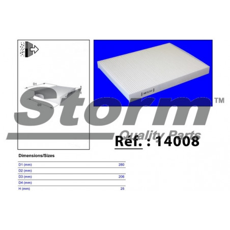 Filtre d'habitacle STORM