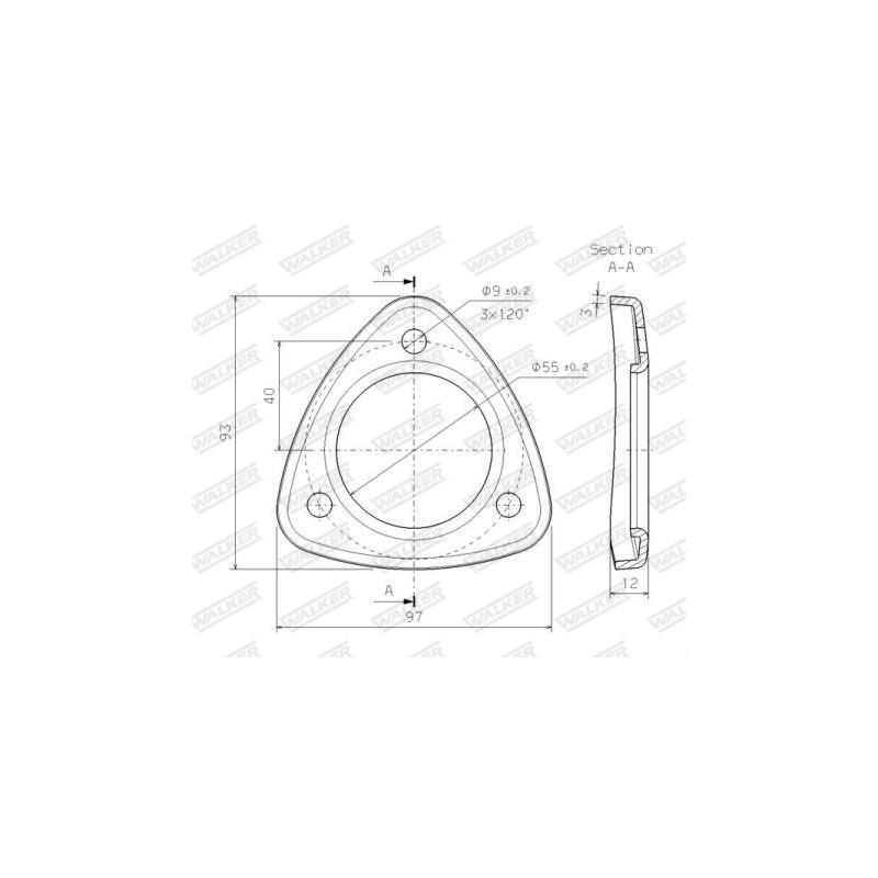 Joint d'étanchéité (tuyau d'échappement) WALKER