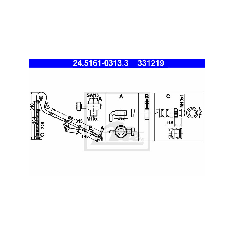 Flexible de frein ATE