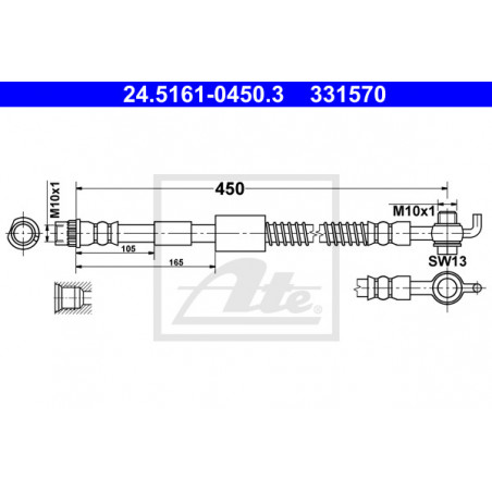 Flexible de frein ATE