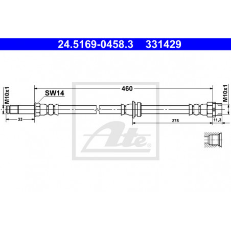 Flexible de frein ATE