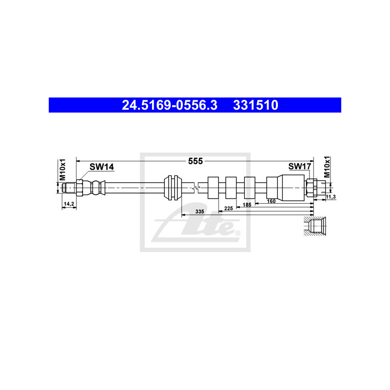 Flexible de frein ATE