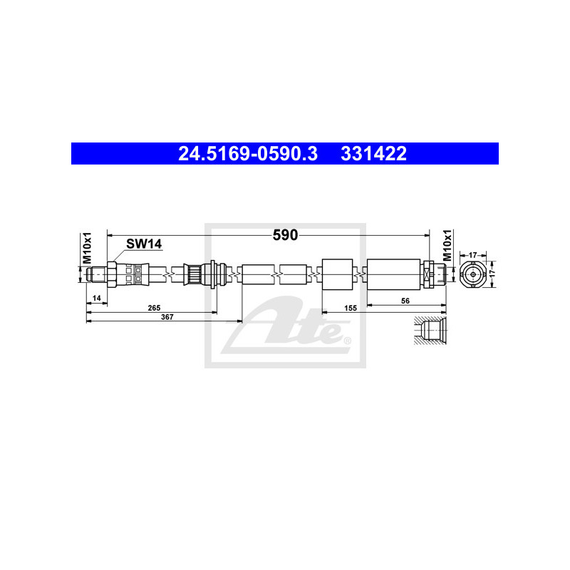 Flexible de frein ATE