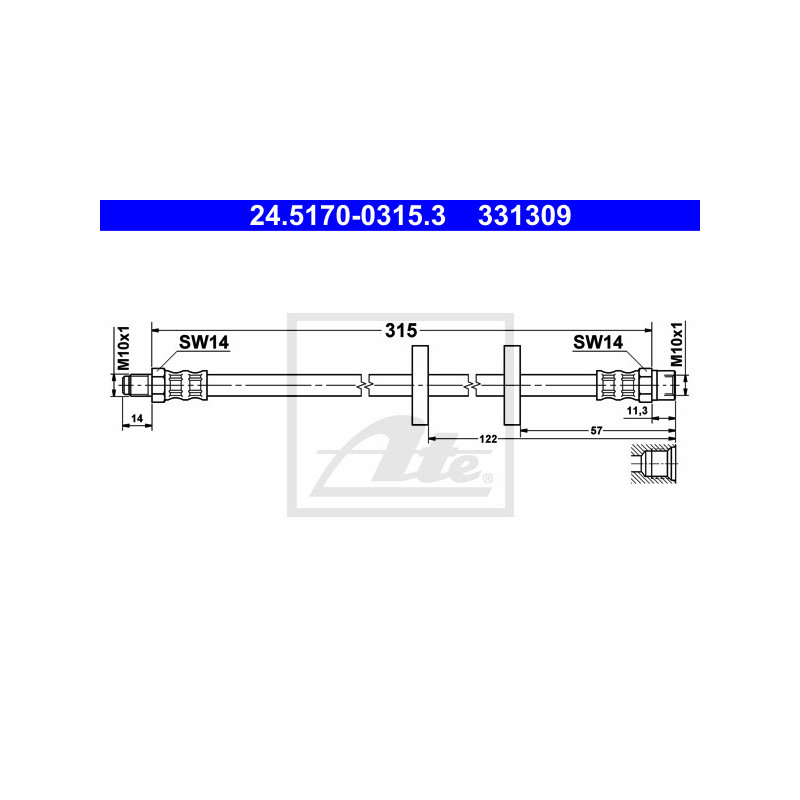 Flexible de frein ATE