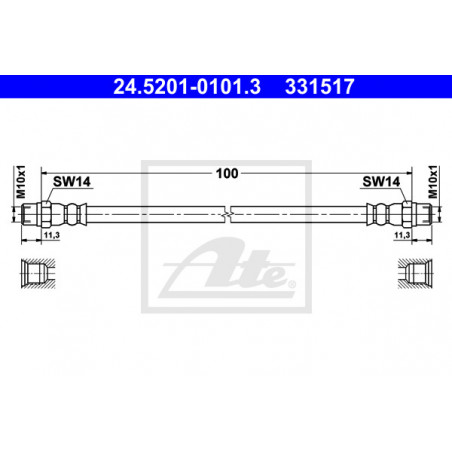 Flexible de frein ATE