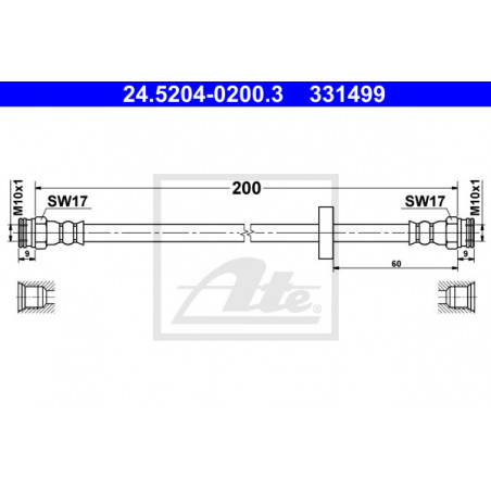 Flexible de frein ATE