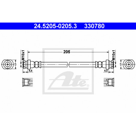 Flexible de frein ATE