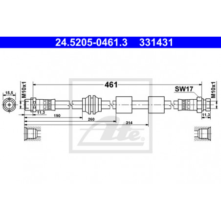 Flexible de frein ATE